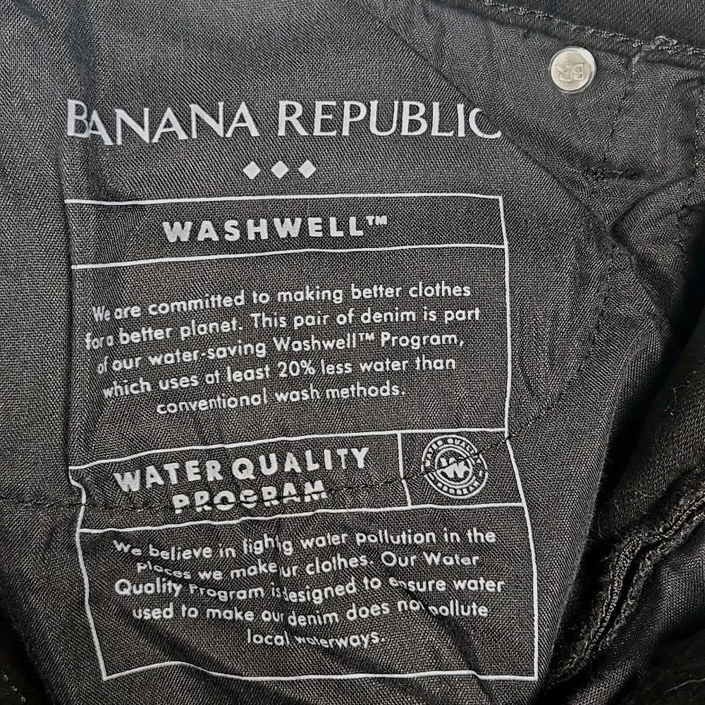 Banana Republic Curvy High-rise Skinny Black Denim Women's Jeans 33/16 - Picture 6 of 10
